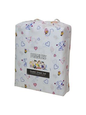 Peanuts Snoopy Queen Sheet Set By Berkshire Hearts Valentines Anniversary